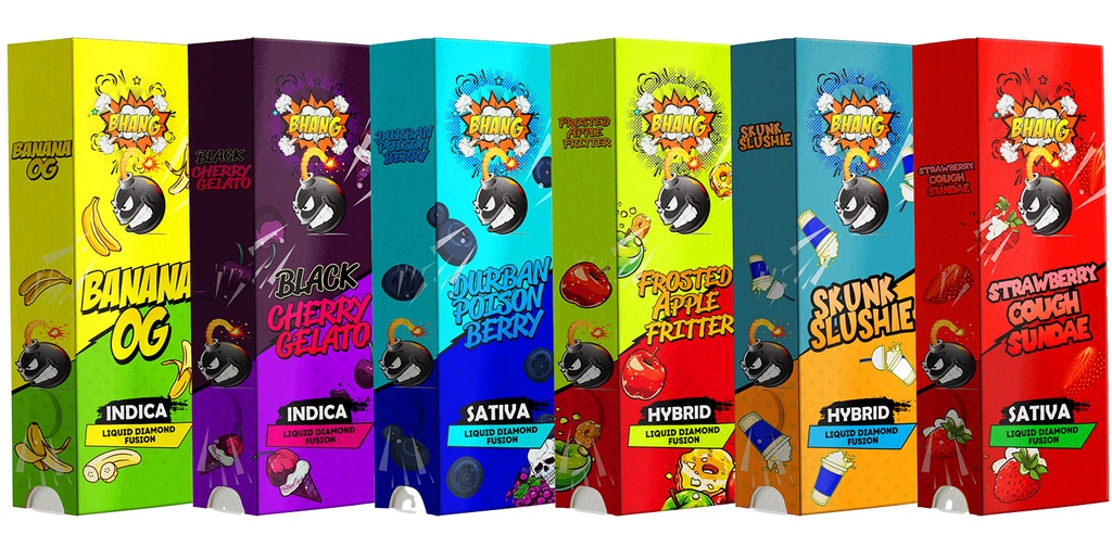 Bhang Bars Liquid Diamond Fusion THC Vapes 2g - Frosted Apple Fritter (Hybrid)