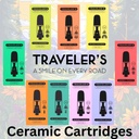 Traveler’s® Ceramic Vape Cartridges 1ml - Double Rainbow (Indica)