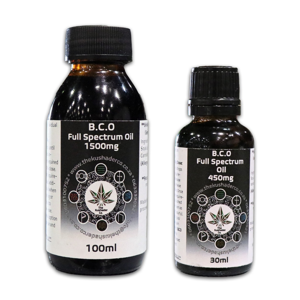 Full Spectrum Black Cannabis Oil (B.C.O) (30 ml)