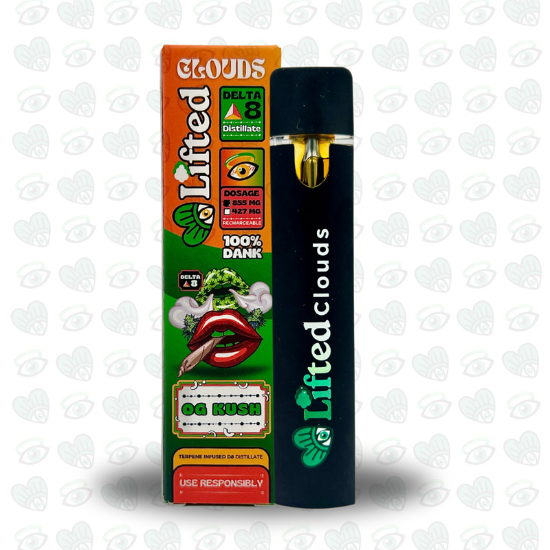 Lifted Delta 8 Disposable Vape 1ml - OG Kush (Indica)