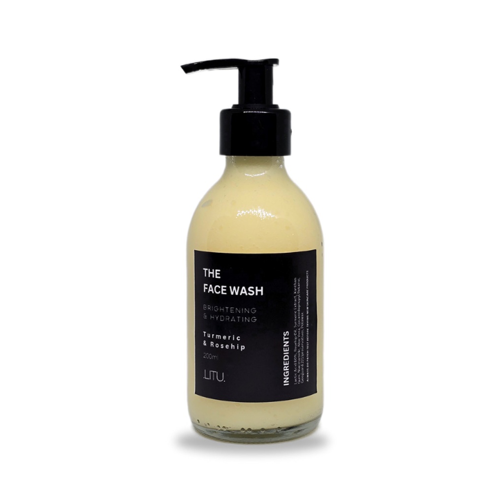 Foaming Face Wash - Brightening & Hydrating (Turmeric, Aloe Vera & Rosehip) 200ml